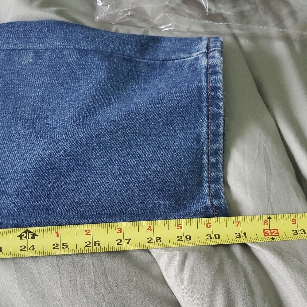 Blue Distressed Jeans with Christmas Lights Design - Picture 9 of 9